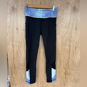 Lululemon Pace Rival Crop Wind Chill White Lullaby Cropped Leggings Size 2